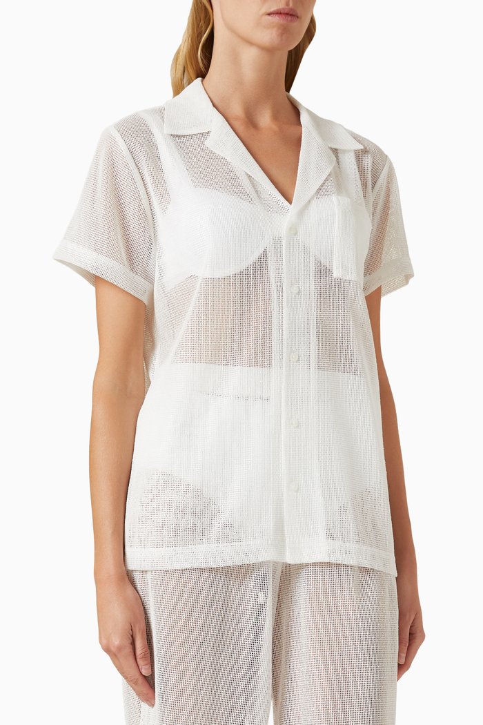 

The Dahlia Top in Mesh, Neutral