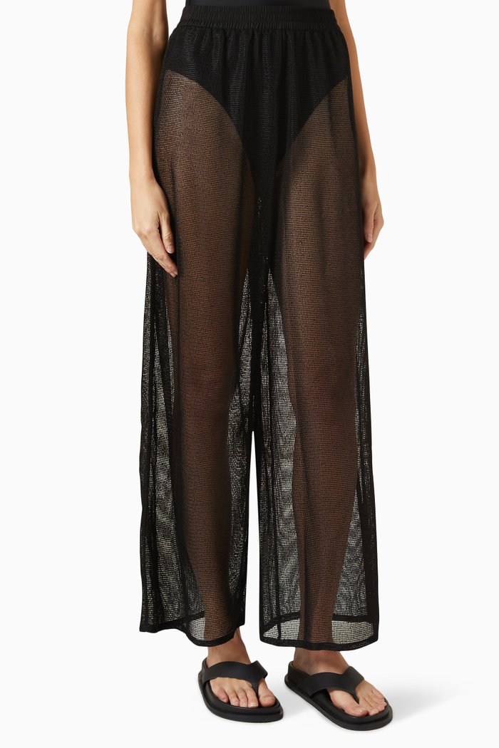 

The Delaney Pants in Linen, Black