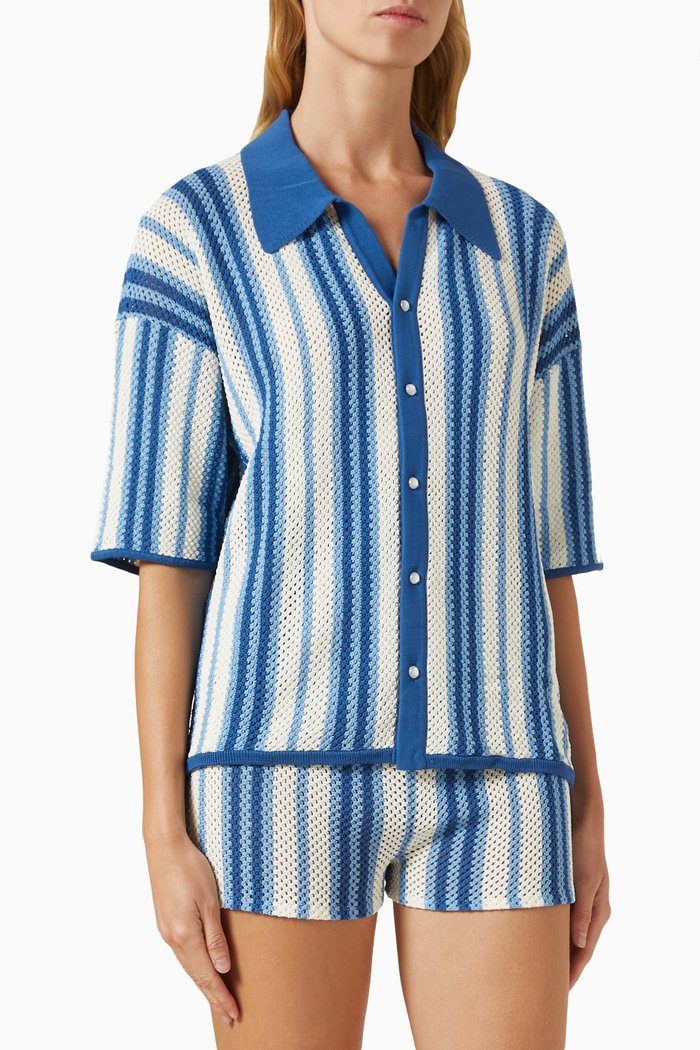 The Dahlia Top, Blue