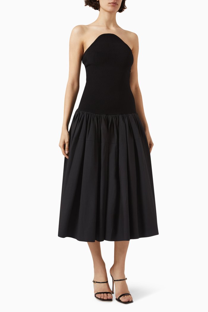 

Kamali Midi Dress in Viscose-blend, Black