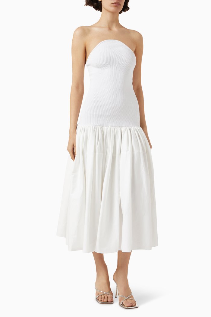 

Kamali Midi Dress in Viscose-blend, White