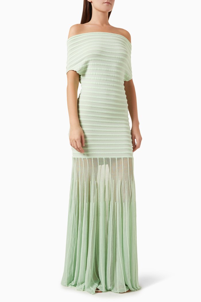 

Marce Off-shoulder Maxi Dress, Green