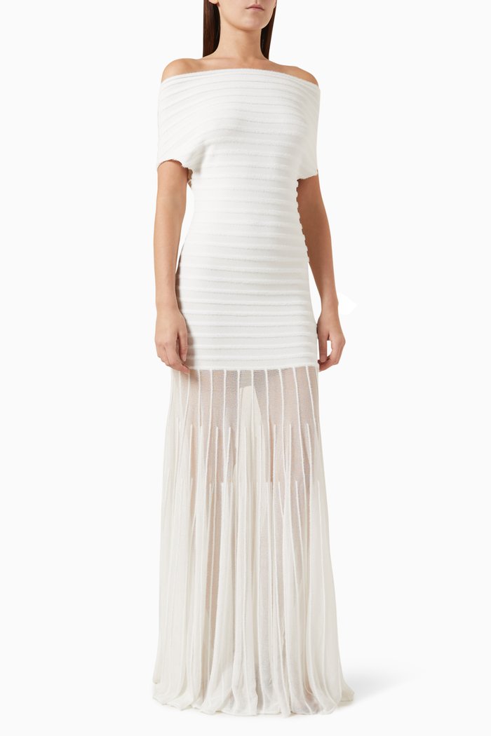 

Marce Off-shoulder Maxi Dress, White