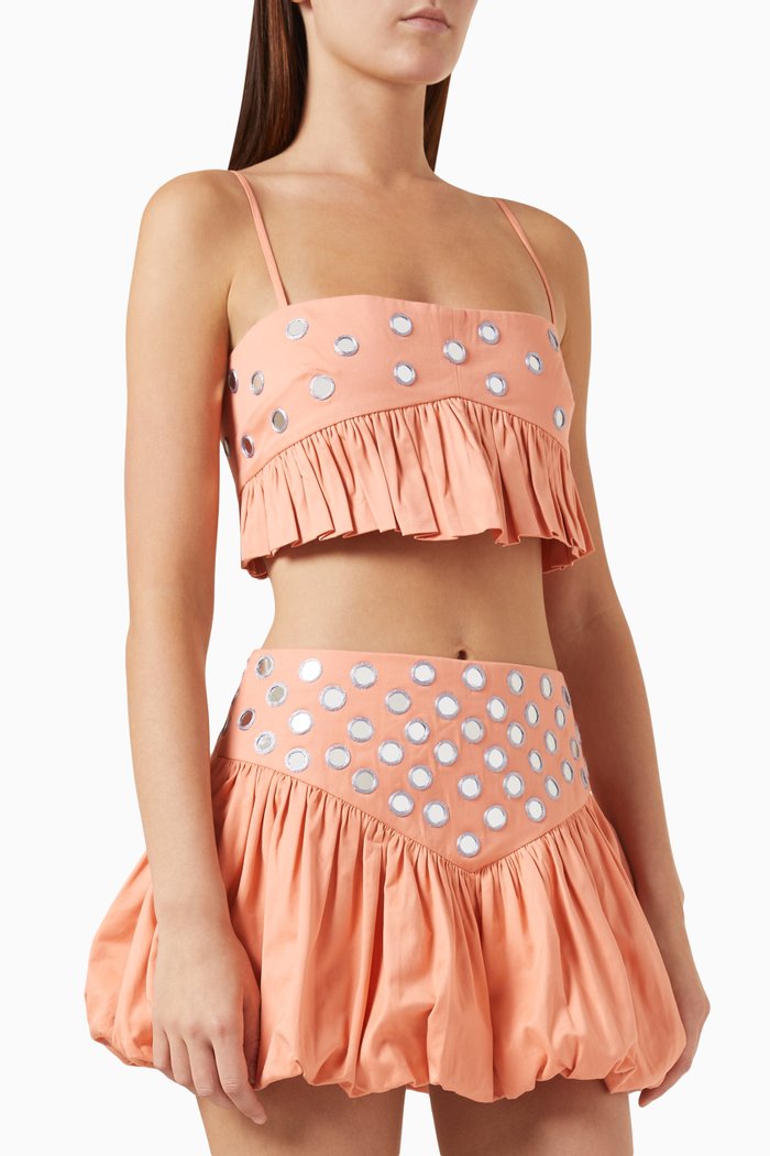 

Liane Mirror Crop Top, Pink