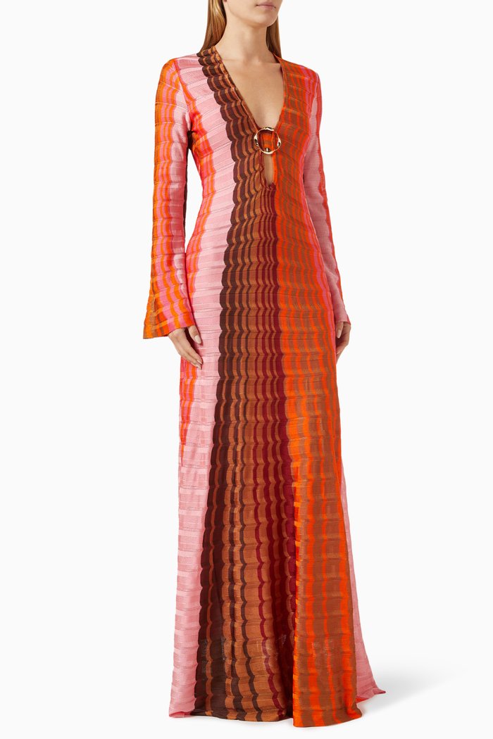 

Vibe Maxi Dress in Knit, Orange