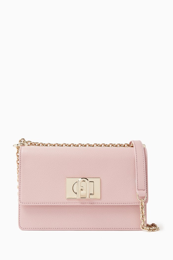 

Furla 1927 Mini Crossbody Bag in Leather, Pink