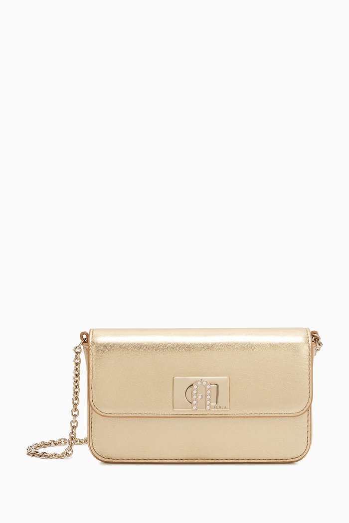 

Mini 1927 Crossbody Bag in Leather, Gold