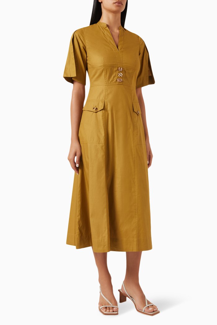 

Dora Shirt Dress in Cotton-poplin, Neutral