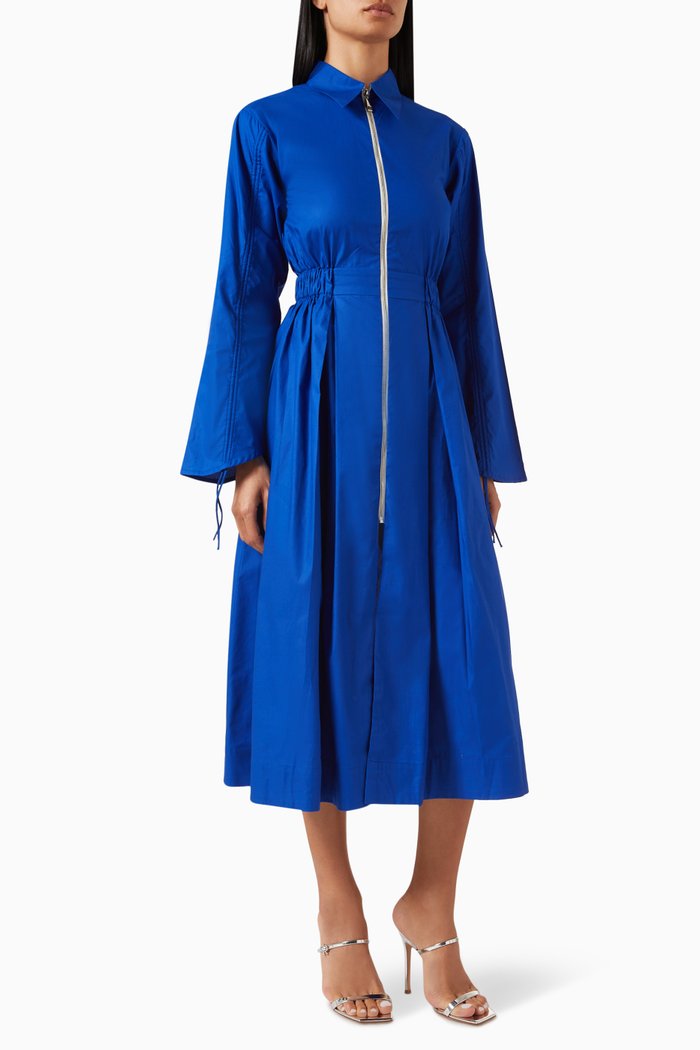 

Margot Shirt Dress in Cotton-poplin, Blue