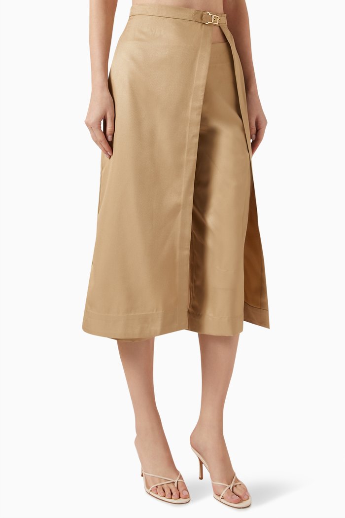 Vivian Layered Pants in Terry-rayon, Neutral