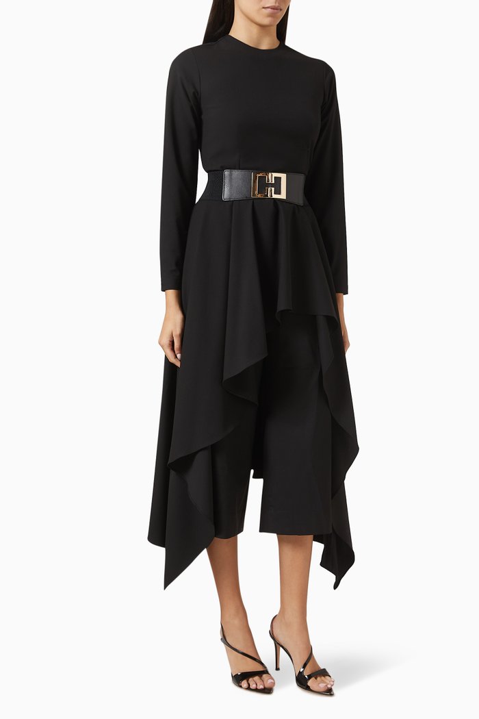 

Mila Jumpsuit in Terry Rayon, Black