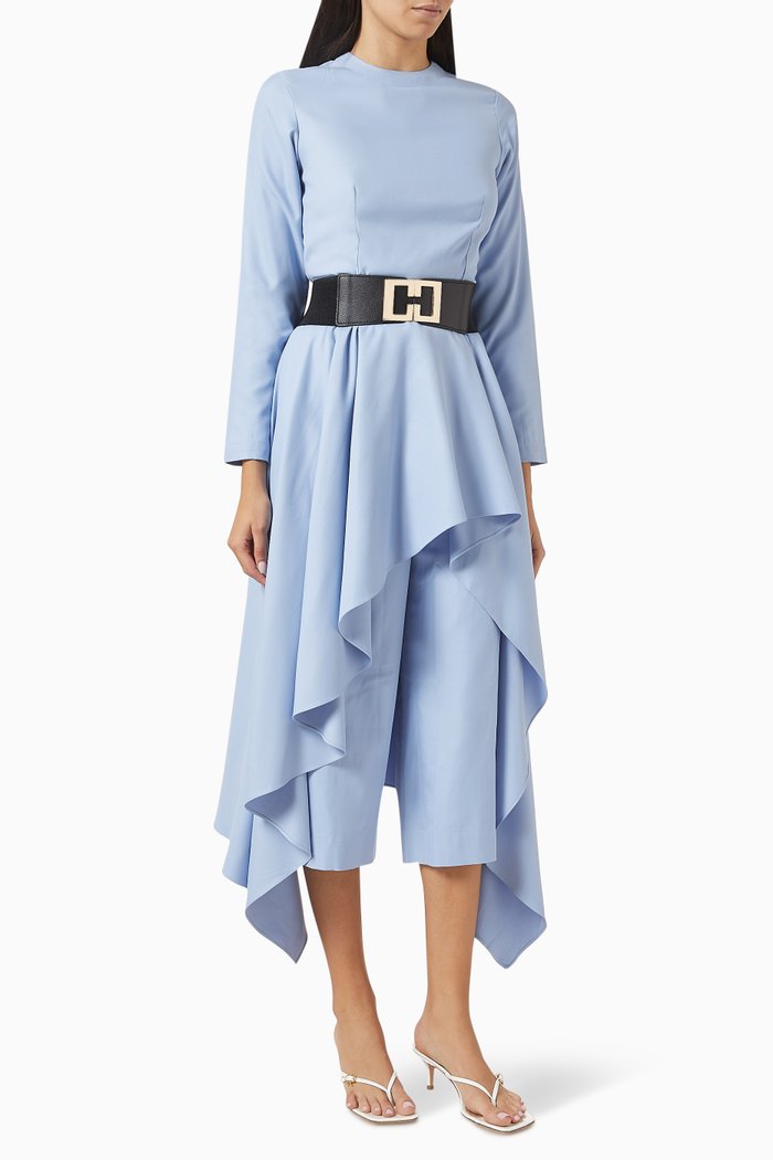 Mila Jumpsuit in Terry Rayon, Blue