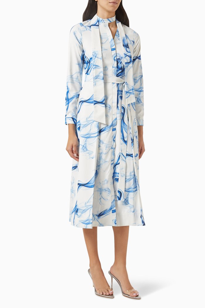 

Evie Shirt Dress in Terry-rayon, White