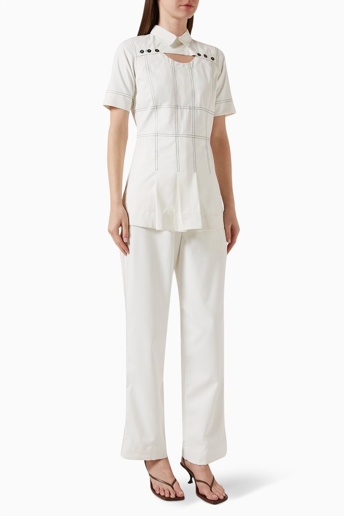 

Isla Shirt & Pants Set in Terry-rayon, Neutral
