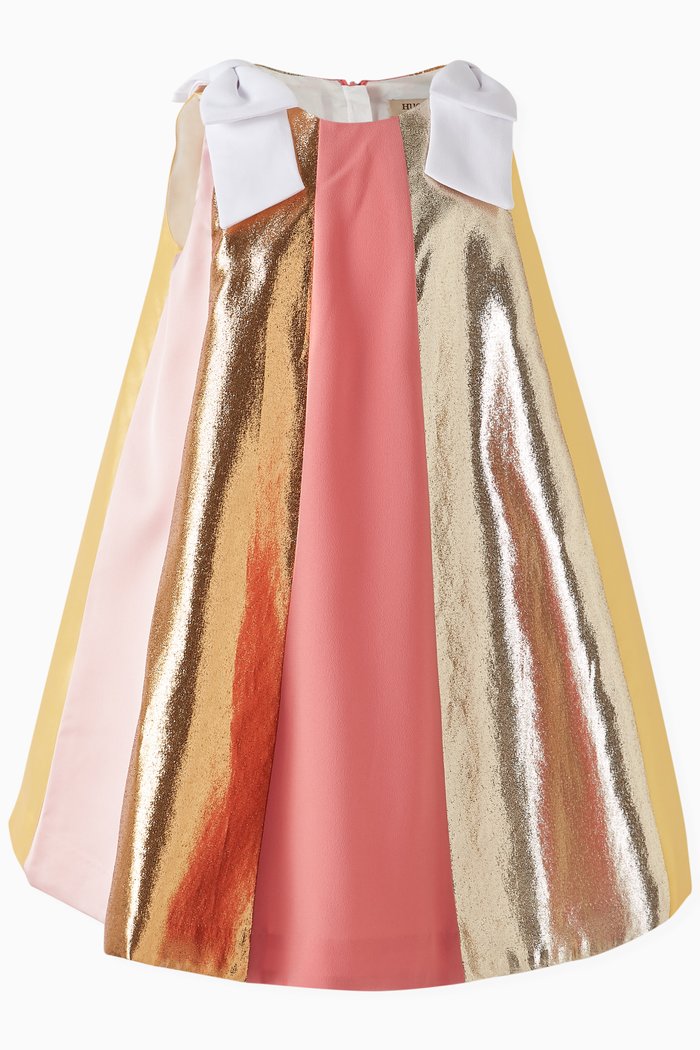 

Rainbow Trapeze Dress in Polyester, Multicolour