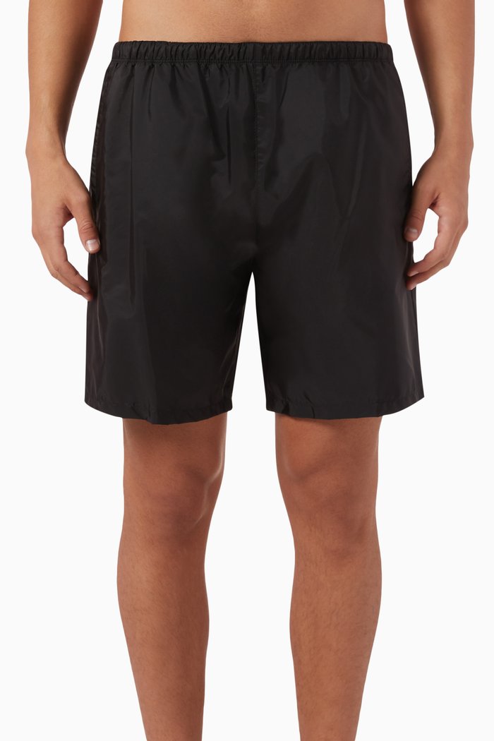 

Logo Swim Shorts in Re-Nylon, Black