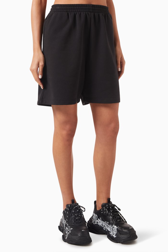 Unity Sports Icon Sweat Shorts in Cotton, Black