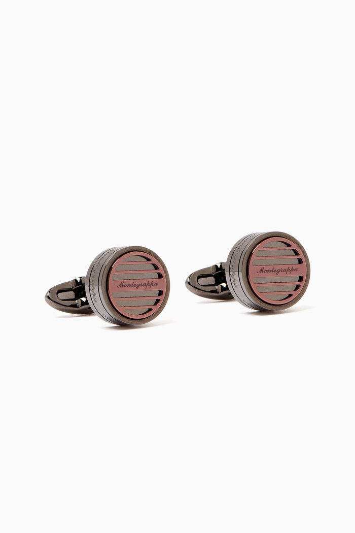 

Grid Cufflinks in PVD, Metallic