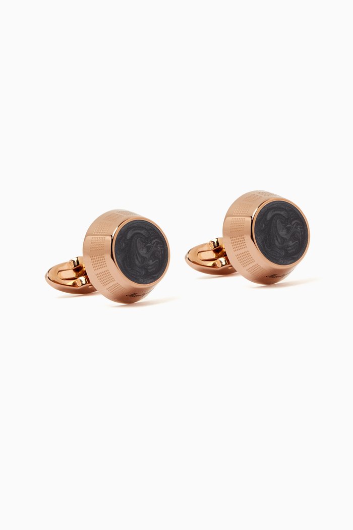 

Miya Cufflinks in Rose-Gold Plated PVD