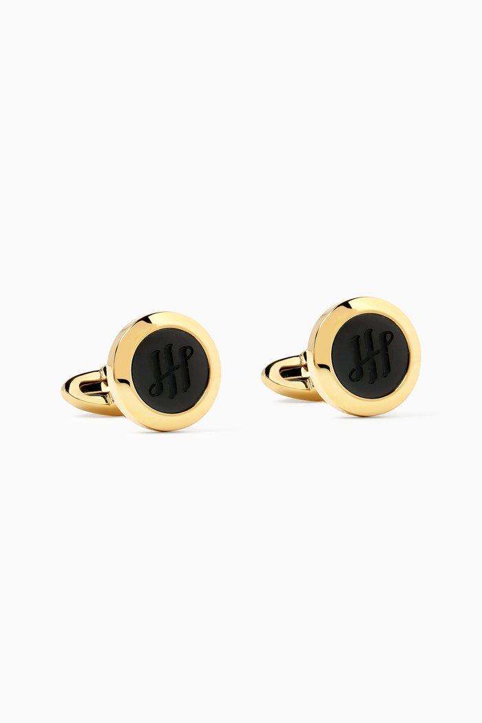 

Classic Ambigram Cufflinks in Stainless Steel, Gold