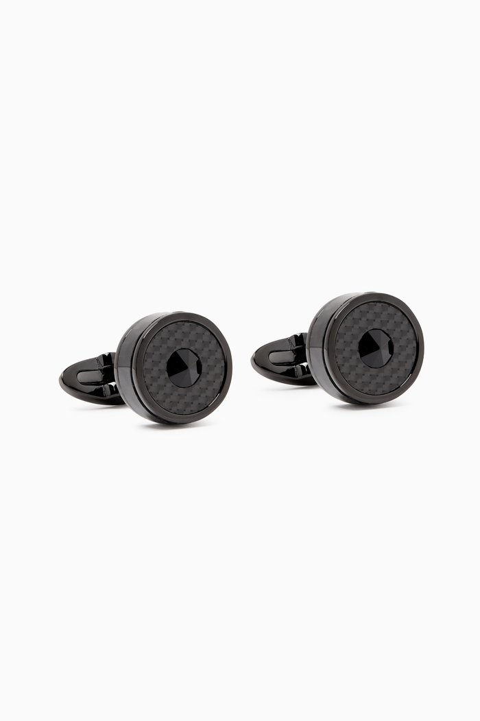 

Classic Filigree Cufflinks in PVD, Black