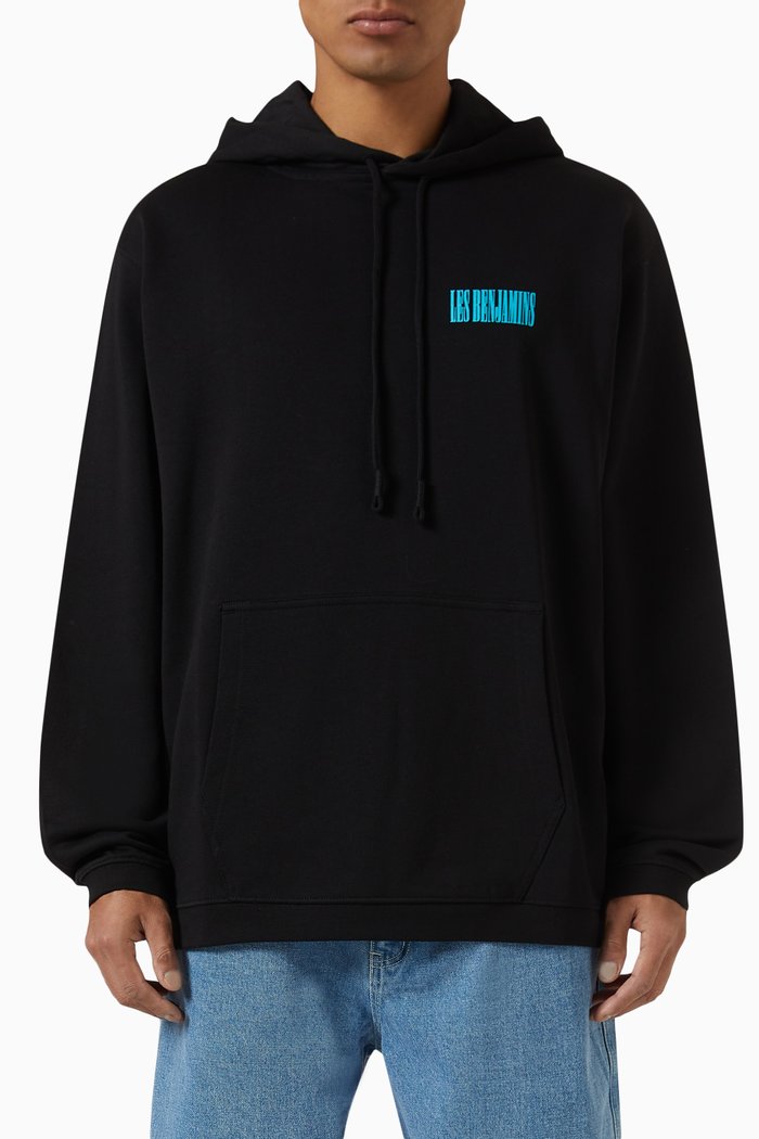 

Logo Hoodie in Cotton, Black
