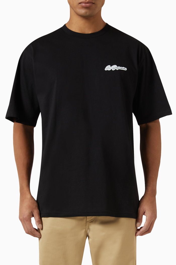 

Graphic print T-shirt in Cotton, Black