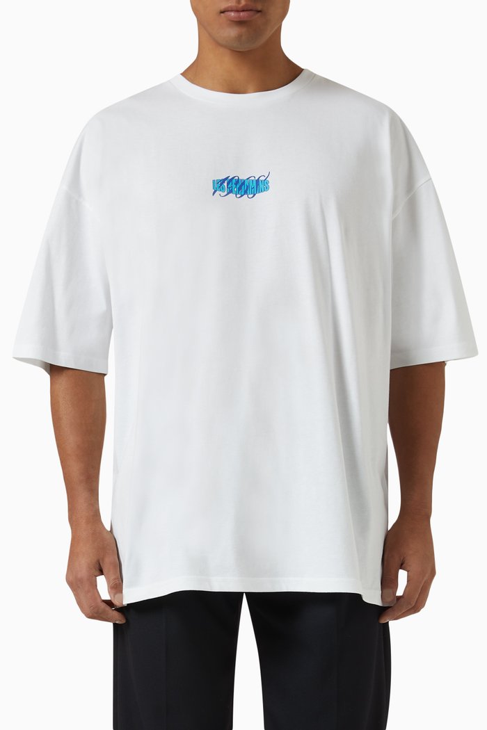 

Graphic print T-shirt in Cotton, White