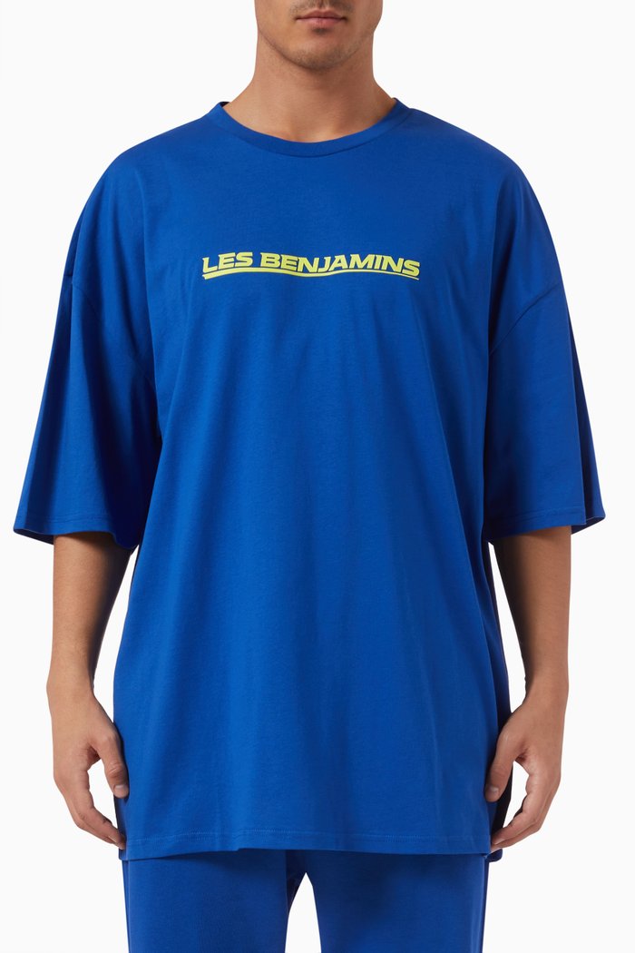 

Graphic print T-shirt in Cotton, Blue
