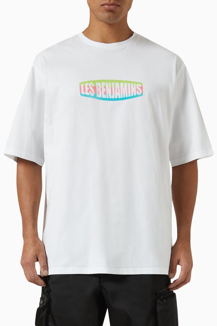 

Graphic print T-shirt in Cotton, White
