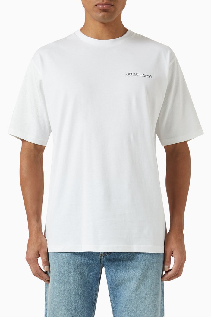 

Graphic print T-shirt in Cotton, White