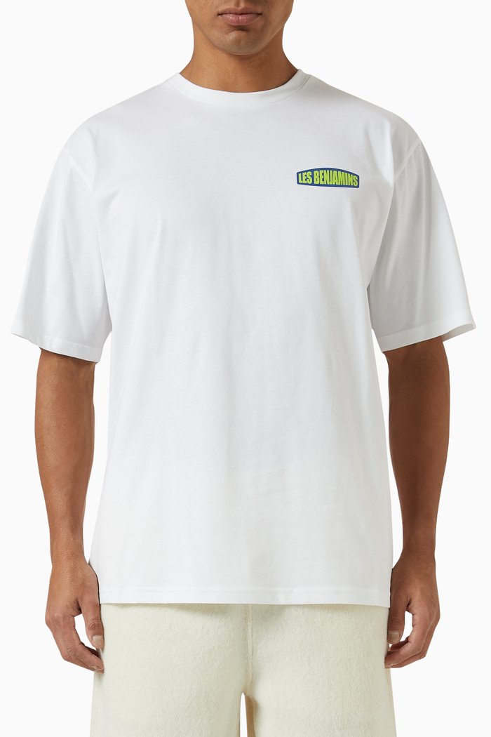 

Graphic print T-shirt in Cotton, White