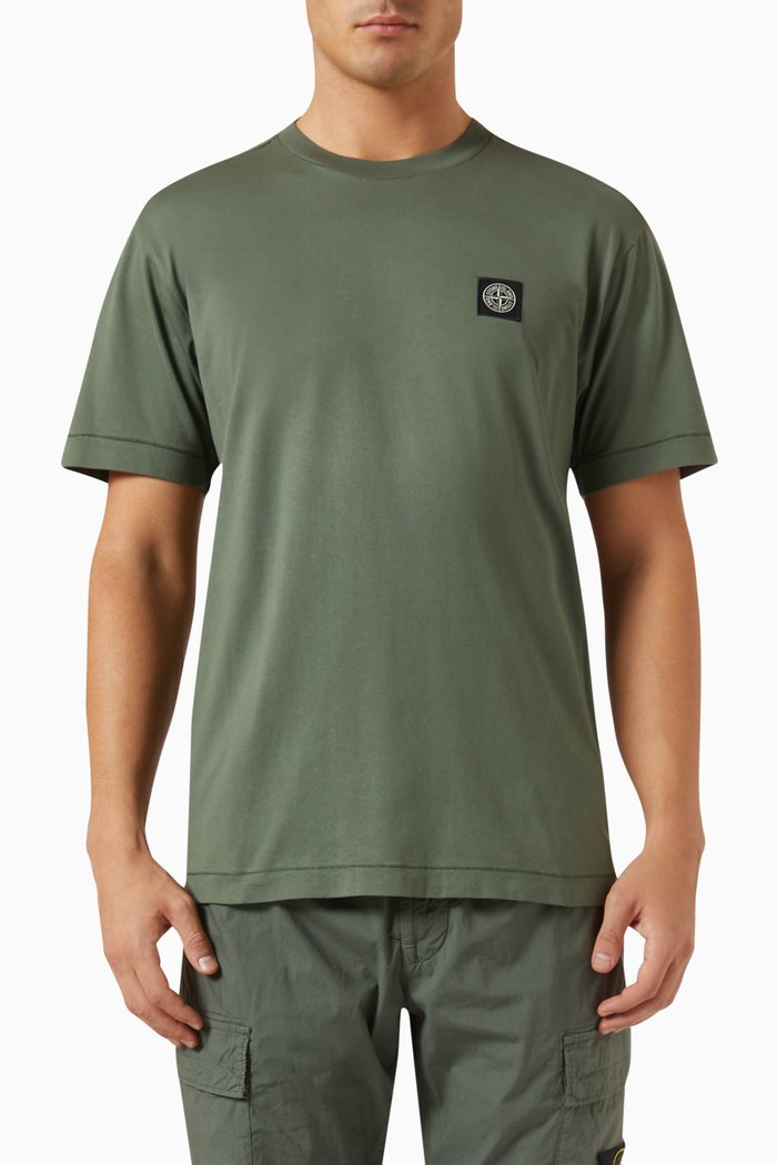 

Logo T-shirt in 60/2 Cotton Jersey, Grey