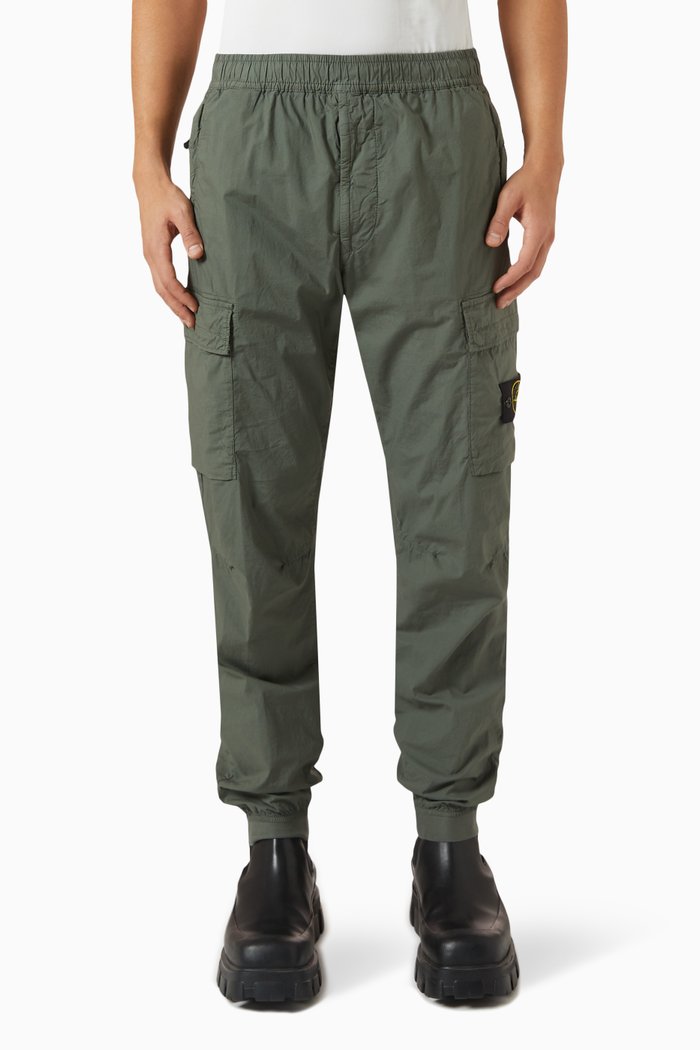 

Cargo Pants in Stretch Cotton, Grey