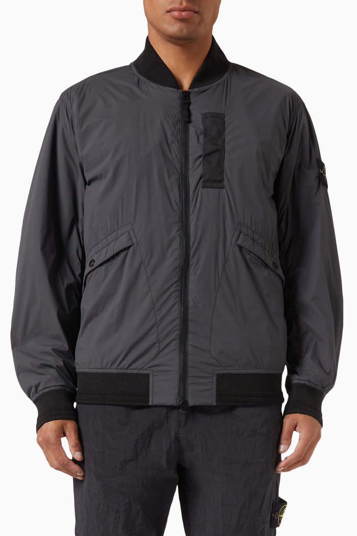 

Bomber Jacket in Nylon Taffeta, Black