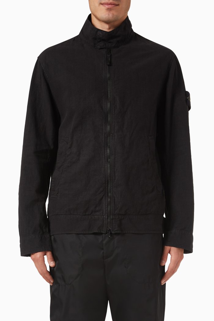 

Blouson in Lino Nylon, Black