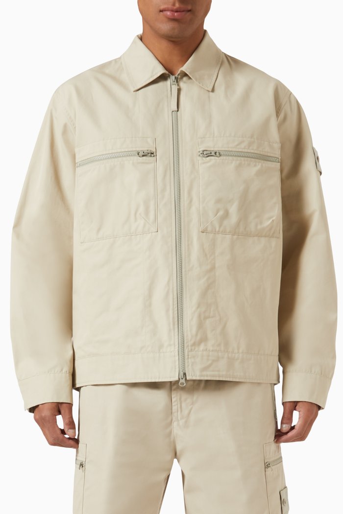 

Ghost Piece Jacket in Cotton, Neutral