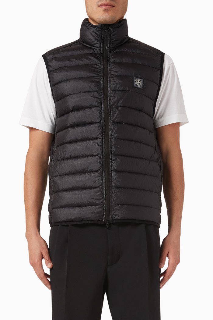 

Vest in Padded R-Nylon, Black