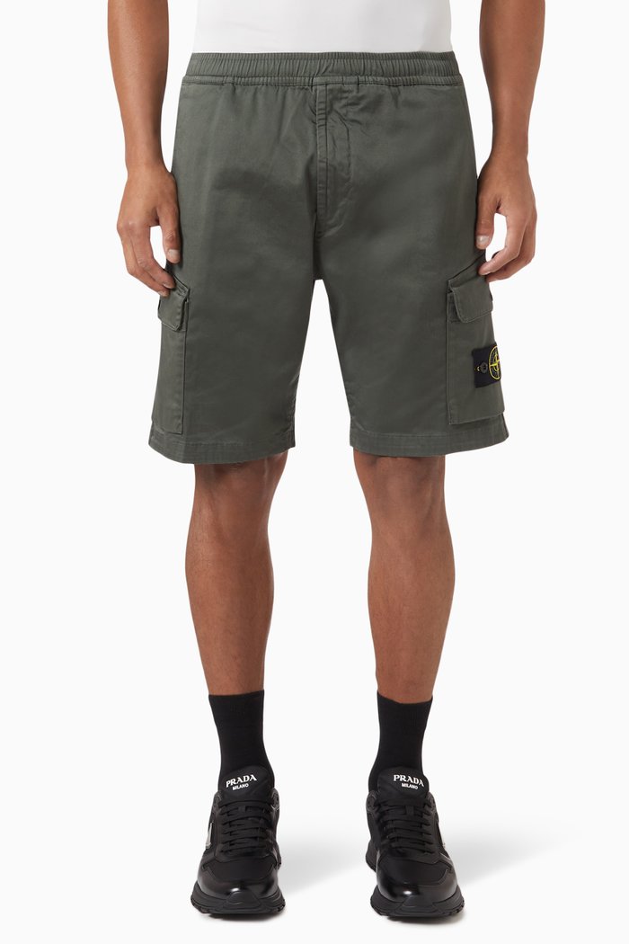 

Bermuda Shorts in Cotton, Grey