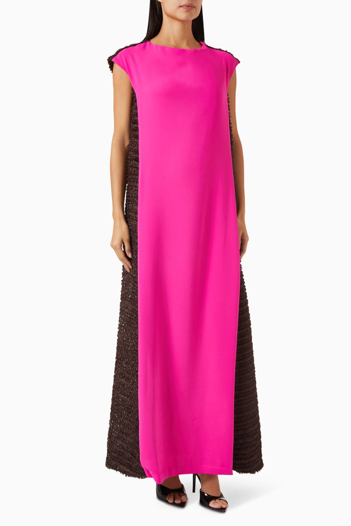 

Nasiba Maxi Dress in Crepe, Pink