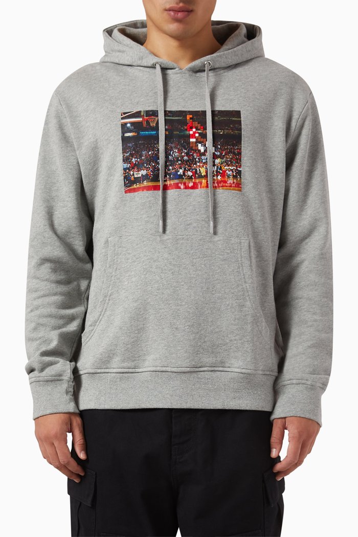

Air Time Hoodie in Cotton, Grey