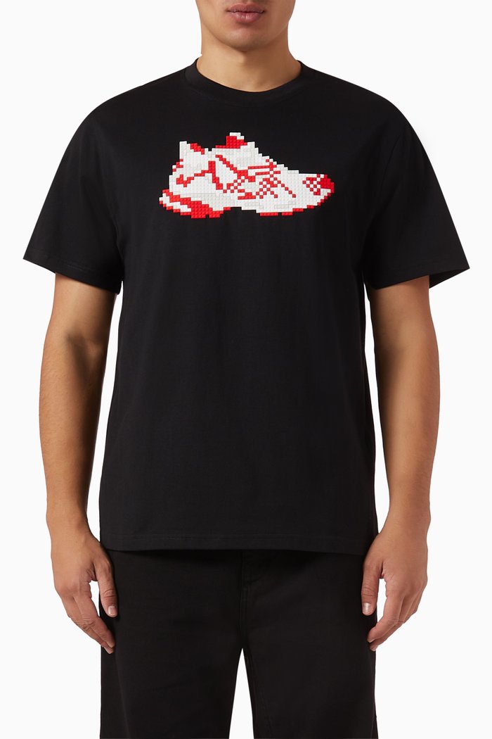 

Red Runner T-shirt in Cotton, Black