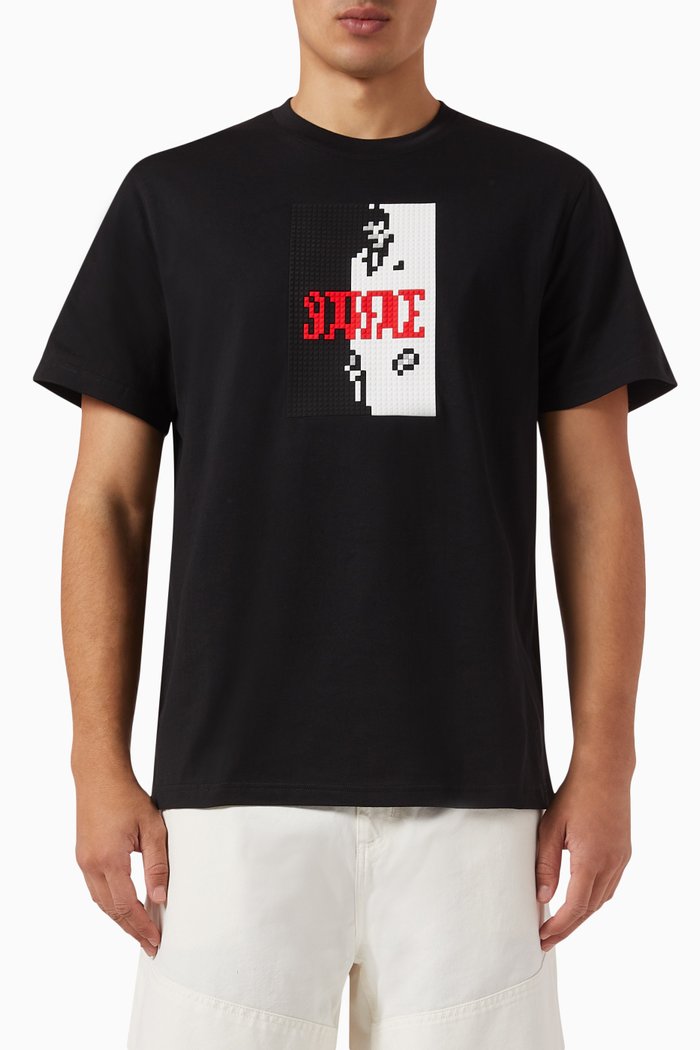 

Say Hello to my Little Friend T-shirt in Cotton, Black