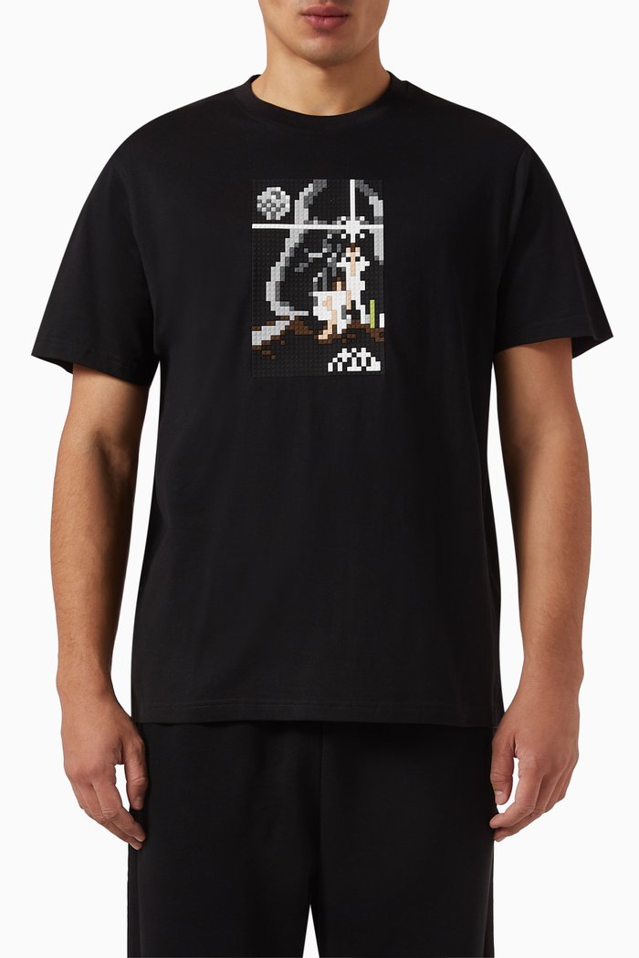 

War in the Stars T-shirt in Cotton, Black