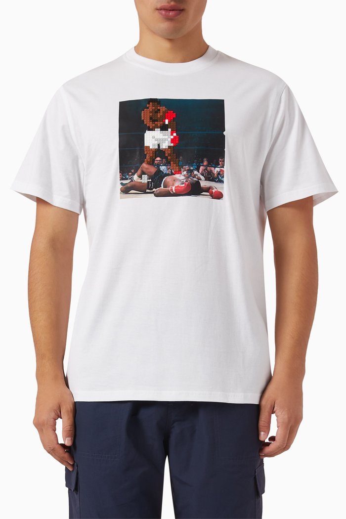 Knockout T-shirt in Cotton, White