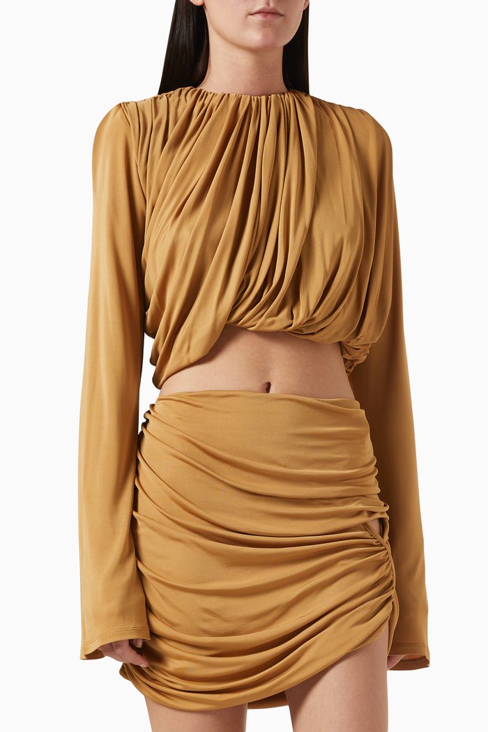 

08 Bhavna Top in Viscose-knit, Brown