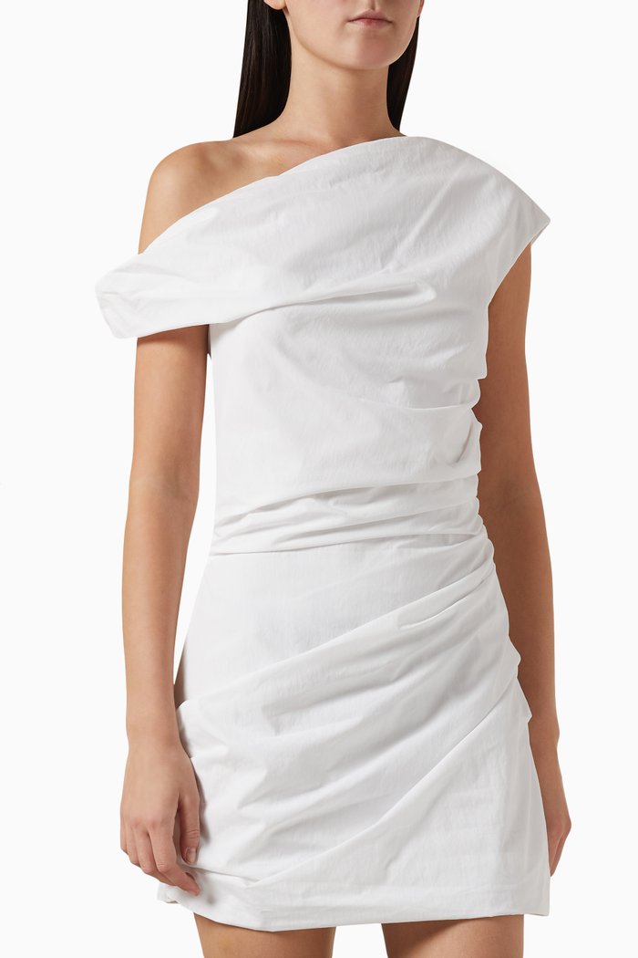 

Remmy Mini Dress in Cotton-blend, White