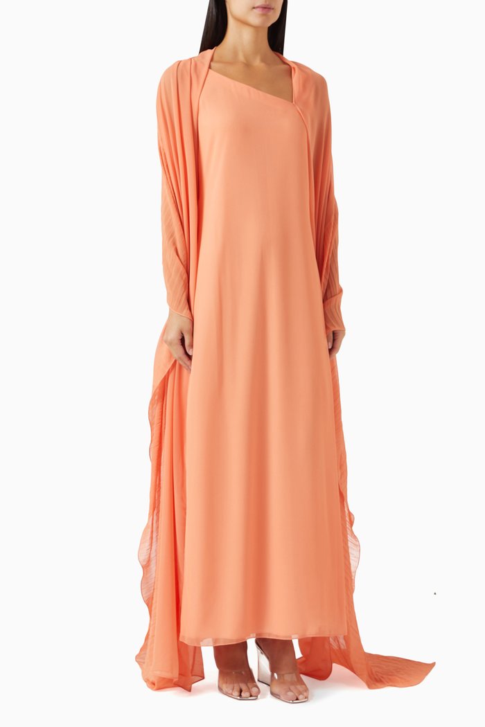 

Cery Ruffle Sleeves Kaftan, Orange