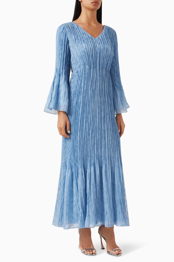 

Sora Pleated Dress, Blue