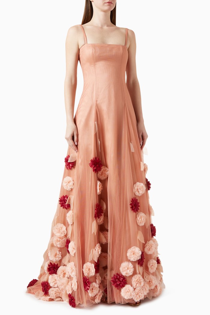 

Spring Bloom Gown in Tulle, Pink